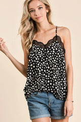 BiBi Lace Leopard Print Cami Top OutfitFlow