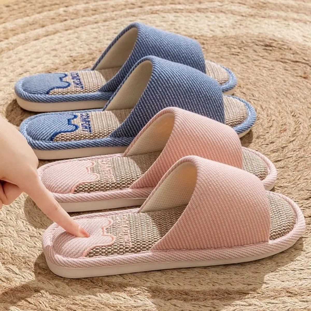 Open Toe Flats Slippers OutfitFlow