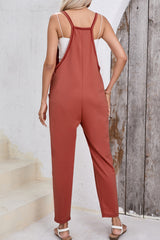 Outfit Flow - Scoop Neck Spaghetti Strap Jumpsuit