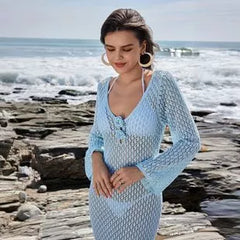 Ribbed Knit Long Sleeve Romper OutfitFlow