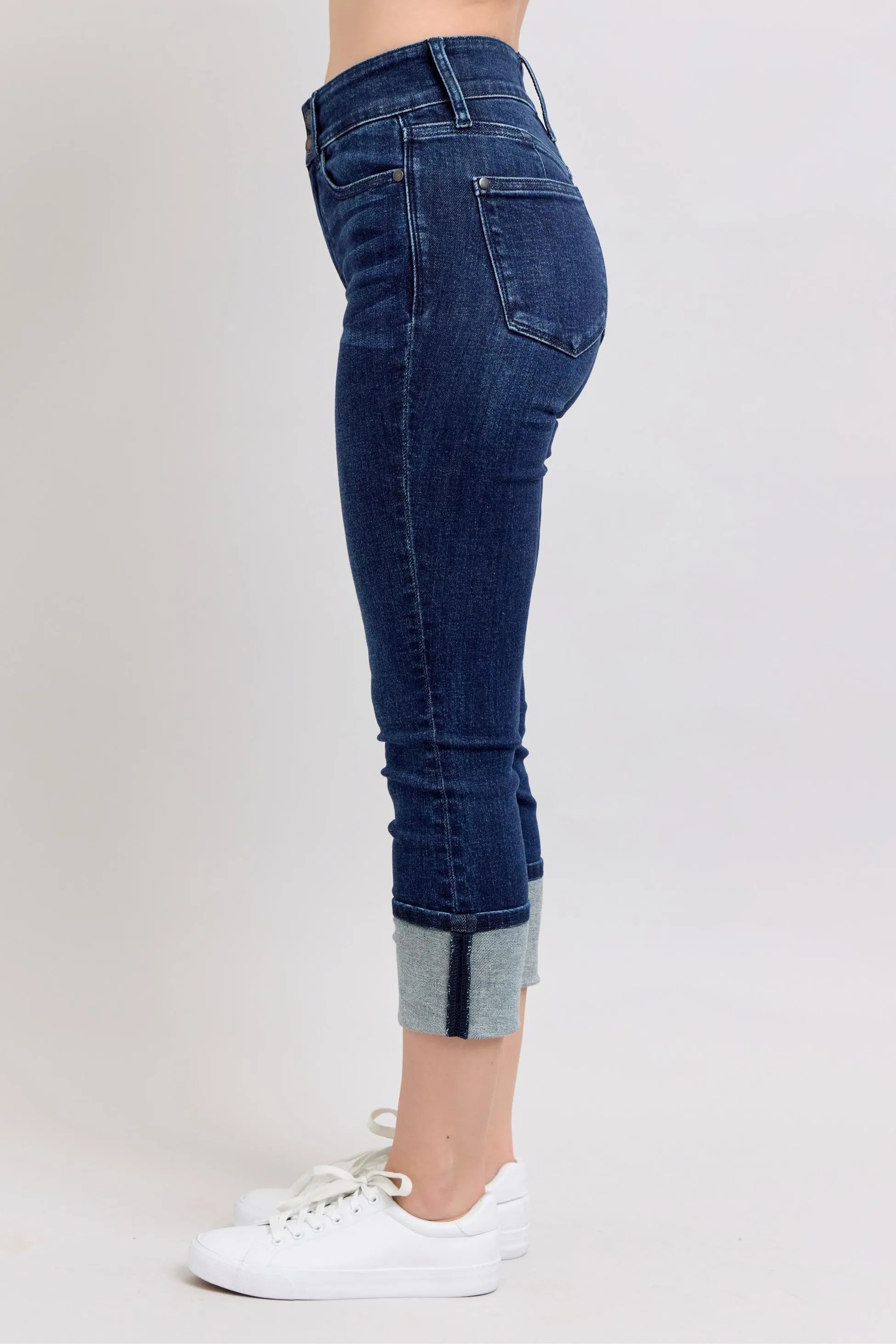 Judy Blue High-Waist Double Waist Band Skinny Jeans OutfitFlow