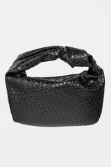 Outfit Flow - Fame Weave Pattern Knotted Handle Handbag