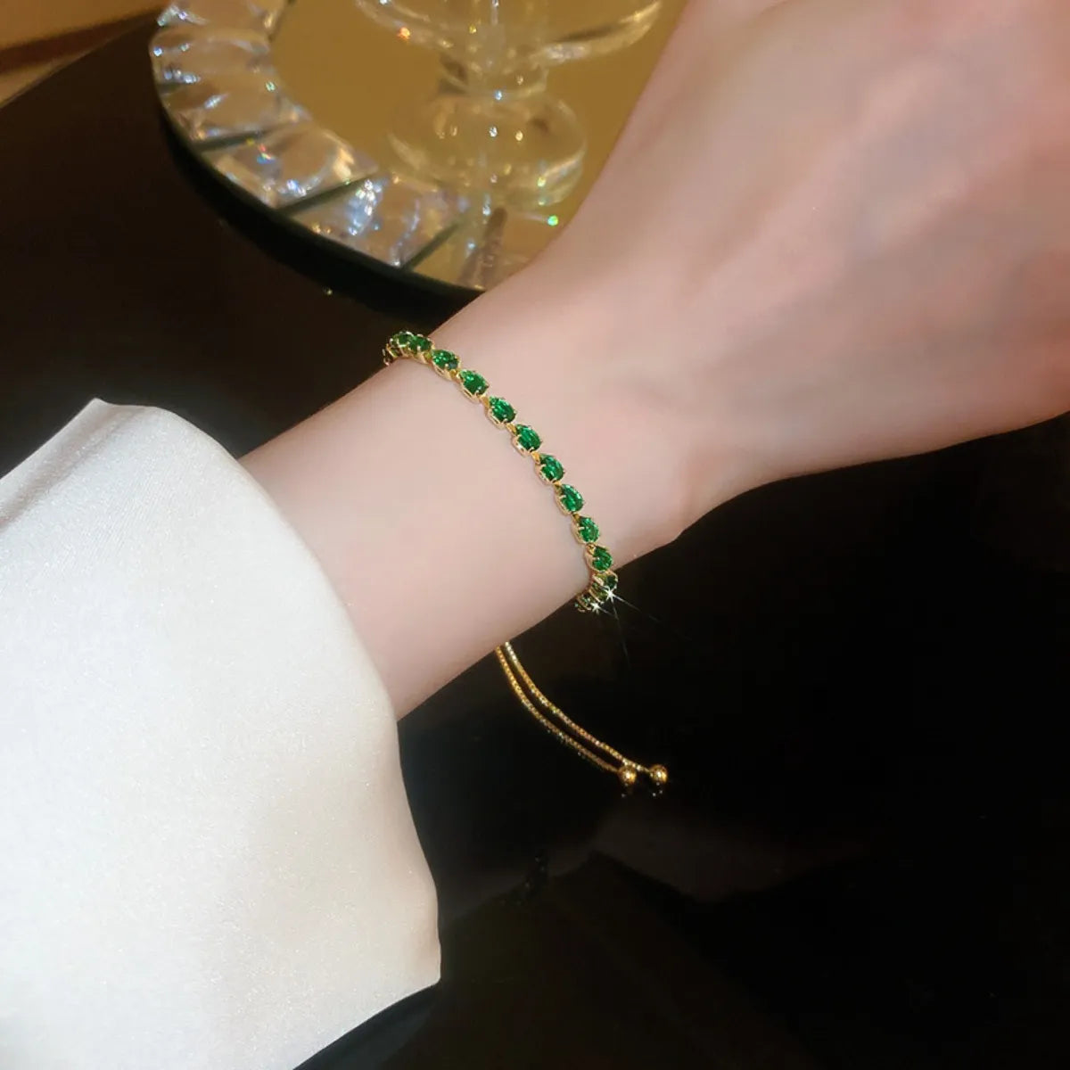 Alloy Zircon Bracelet OutfitFlow