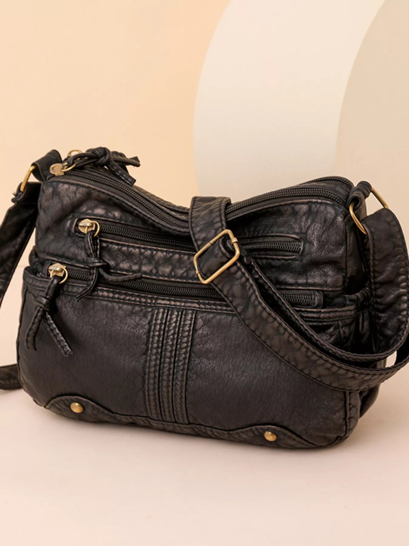 Multi-Pocket Crossbody Bag OutfitFlow