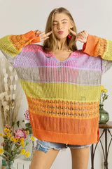 ADORA Colorblock Crochet Top OutfitFlow