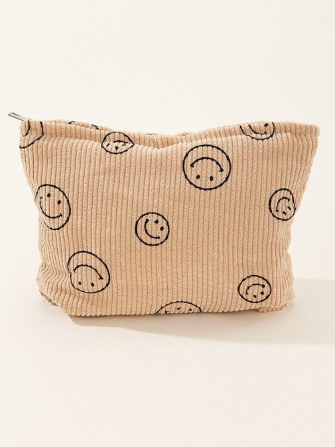 Zenana Corduroy Smile Clutch Bag Tan One Size OutfitFlow
