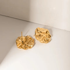 18K Gold-Plated Stud Earrings OutfitFlow