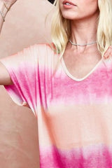 BiBi Tiedye Printed Hacci Knit Top OutfitFlow