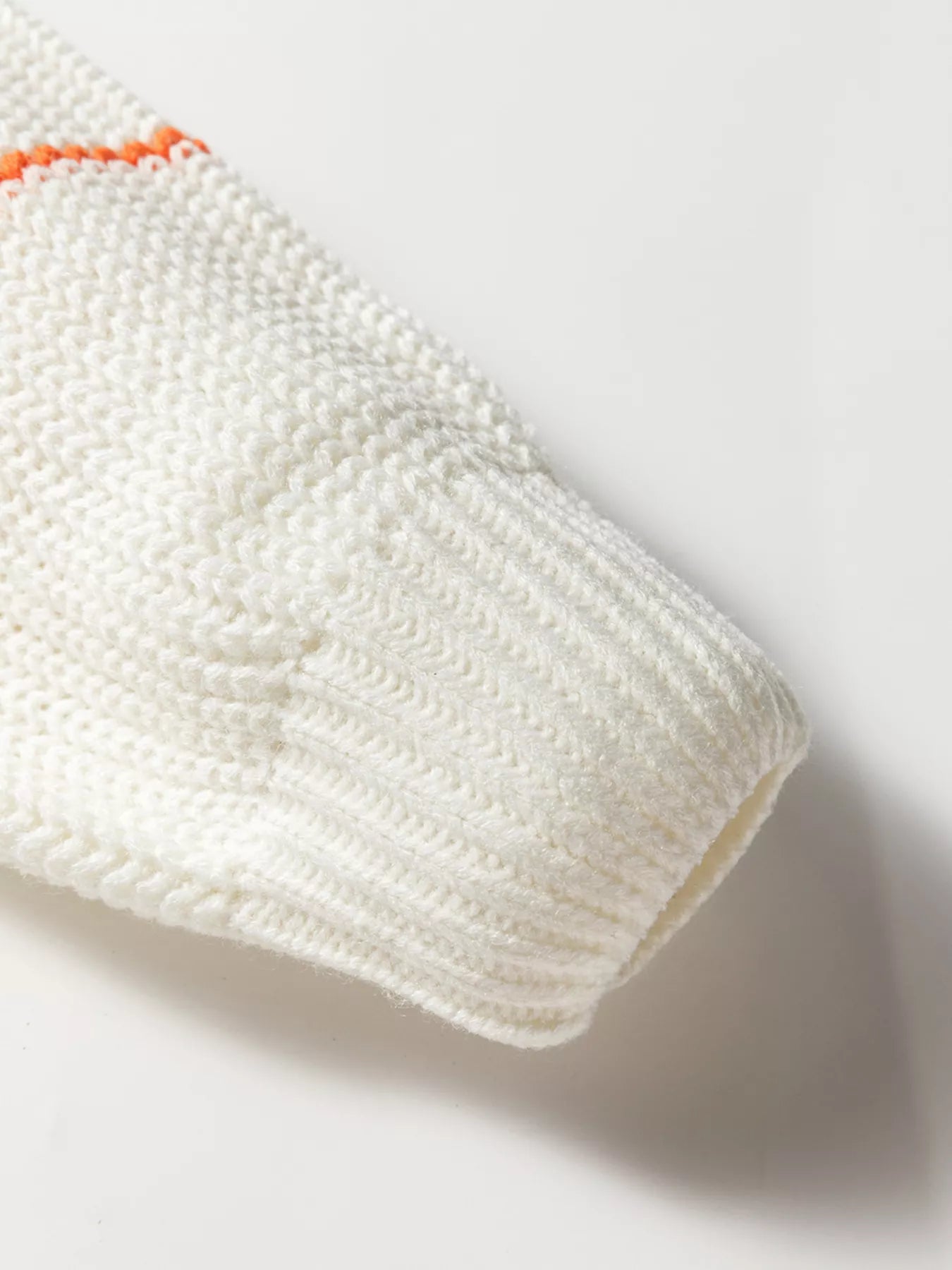 Colorful Striped Detail V Neck Drop Shoulder Baggy Sweater OutfitFlow