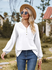 Outfit Flow - Dropped Shoulder Button-Down Hoodie