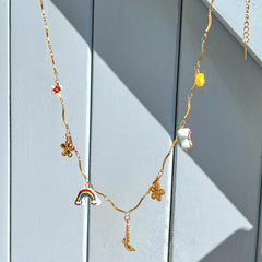 18K Gold-Plated Stainless Steel Pendant Necklace OutfitFlow