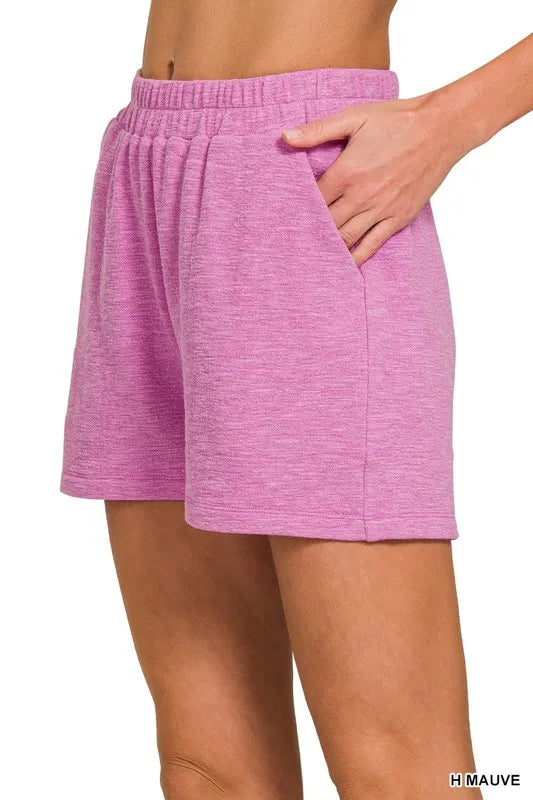 Zenana Cotton Slub Shorts OutfitFlow