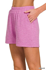Zenana Cotton Slub Shorts OutfitFlow