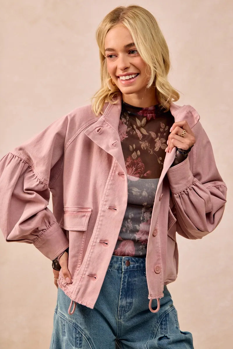 BiBi Flower Printed Mesh Lace Top with Thumb Opening OutfitFlow