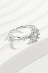 925 Sterling Silver Inlaid Zircon Ring OutfitFlow