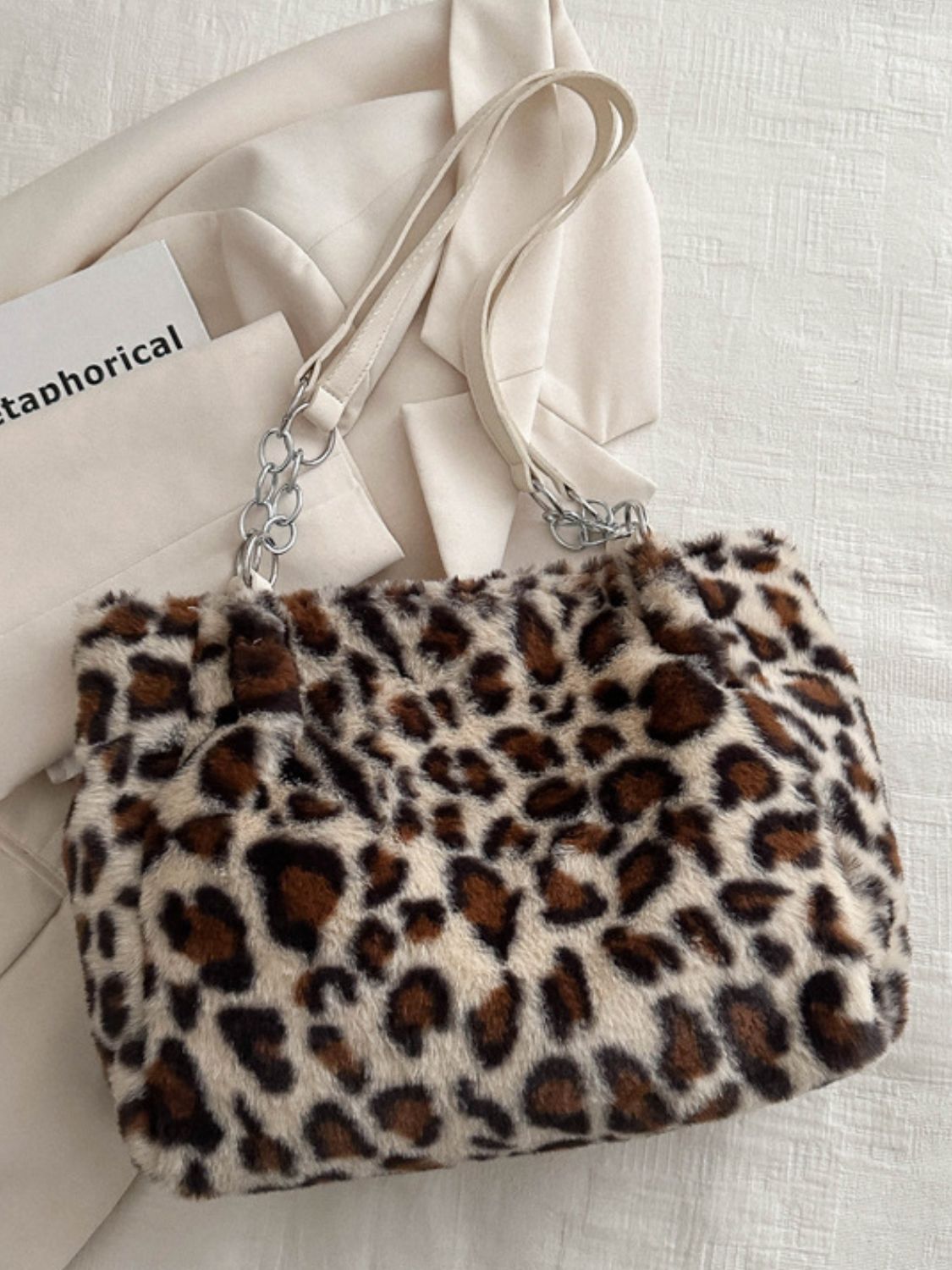 Outfit Flow - Faux Fur Leopard Shoulder Bag