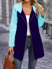 Full Size Zip Up Hooded Longline Outerwear Plus Size OutfitFlow