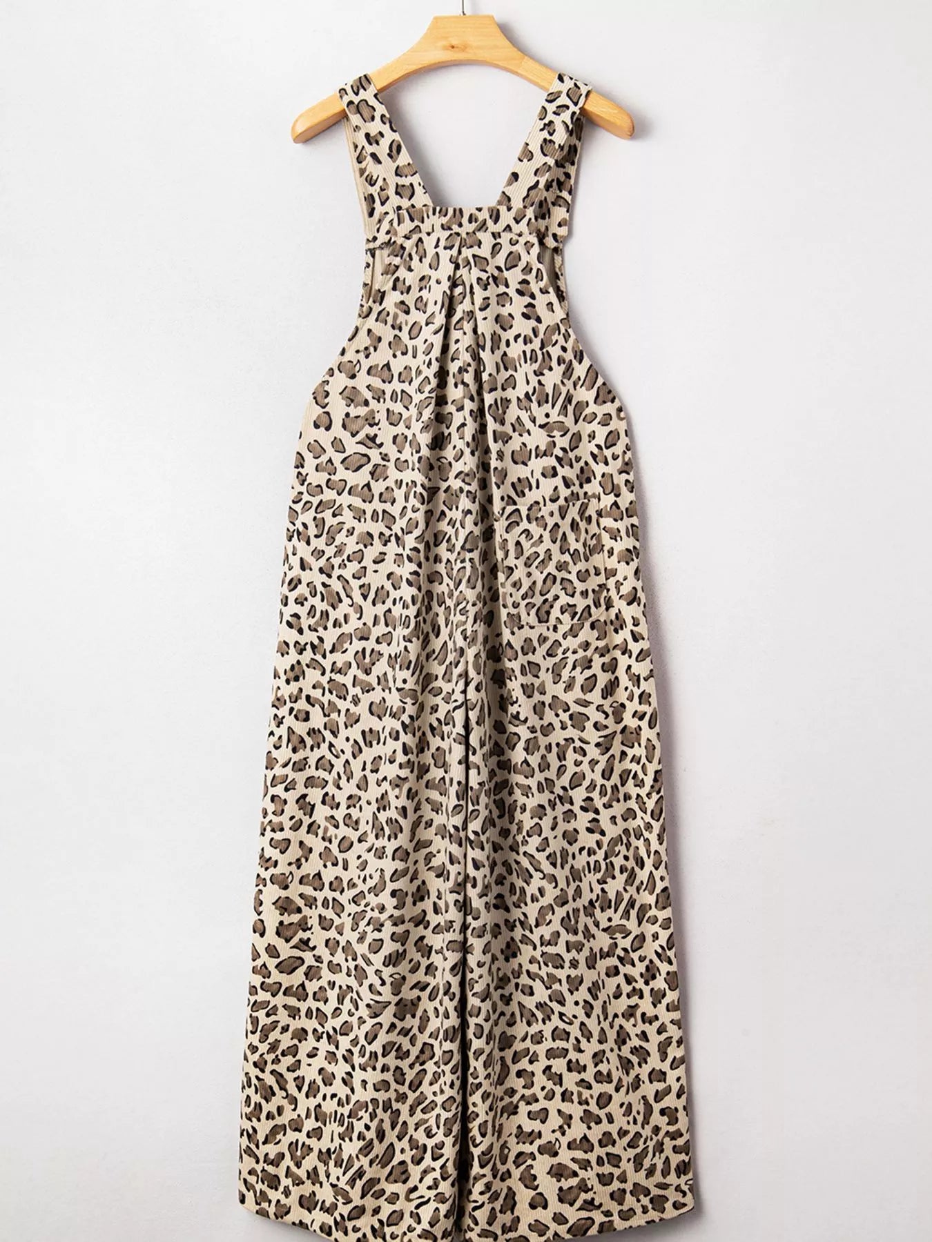 Leopard Bib Wide Leg Jumpsuit OutfitFlow
