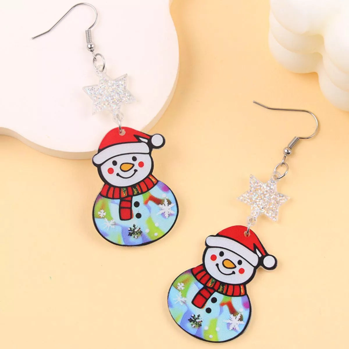 Christmas Theme Drop Earrings Style C One Size OutfitFlow