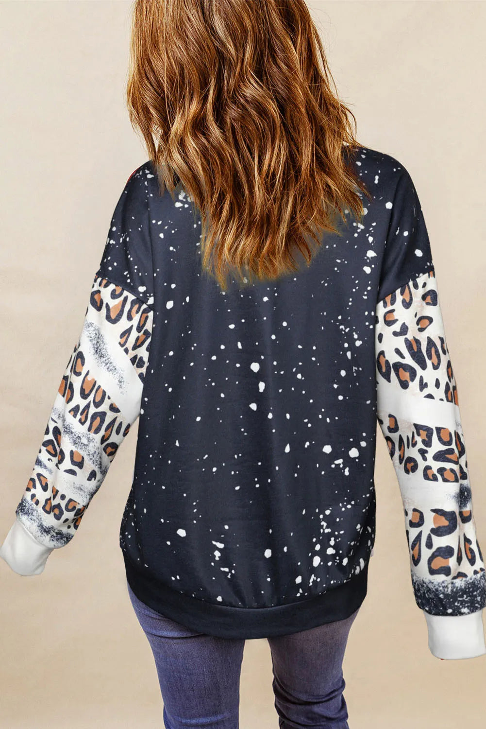 Pumpkin Graphic Long Sleeve Sweatshirt OutfitFlow
