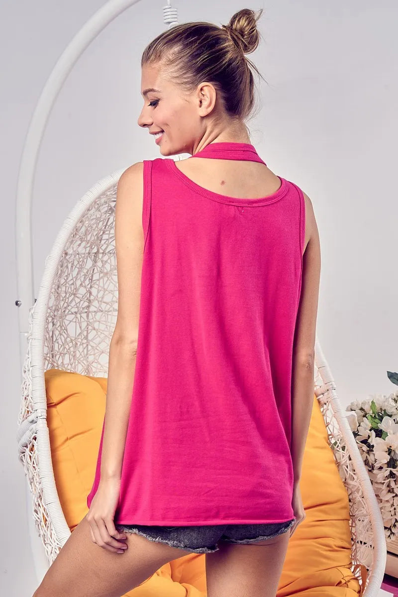 BiBi Cotton Span Knit Double Wear Tank Top Trendsi