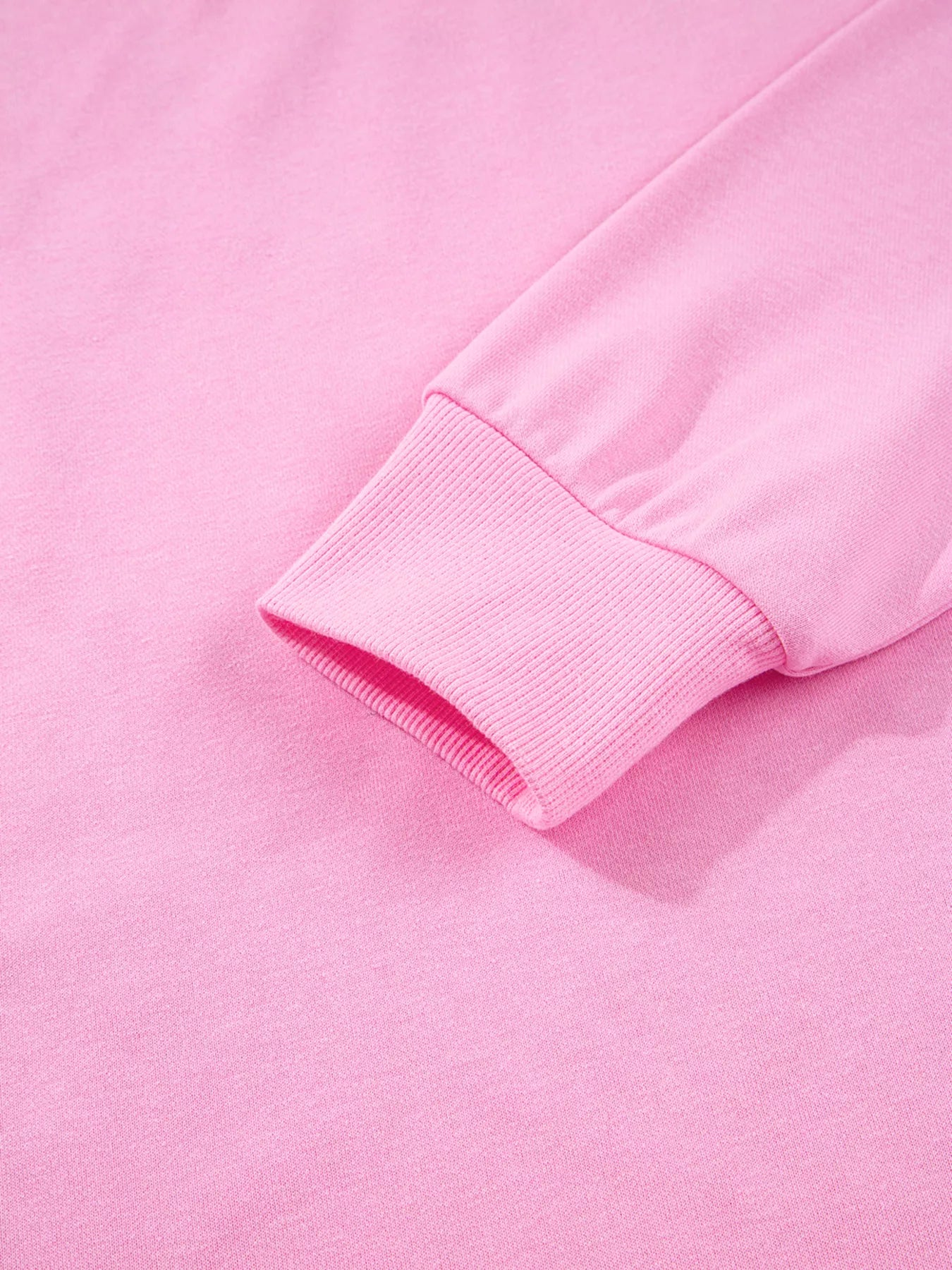 Sequin XOXO Letter Graphic Exposed Seam Baggy Sweatshirt OutfitFlow