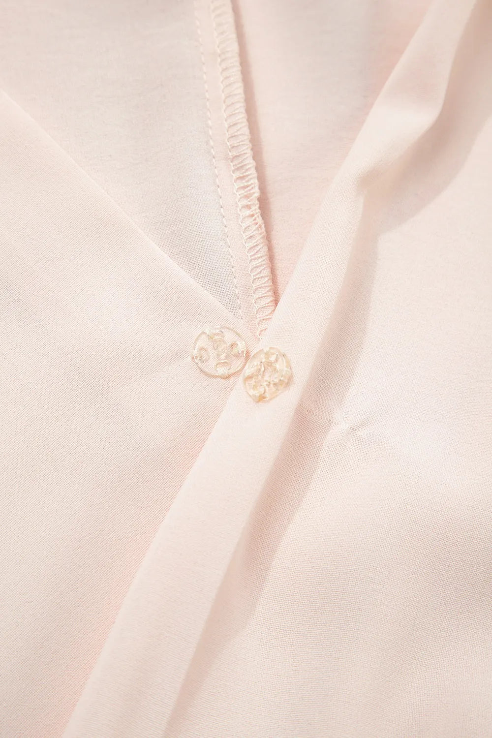 Surplice Knotted Ruched Cap Sleeve Blouse OutfitFlow