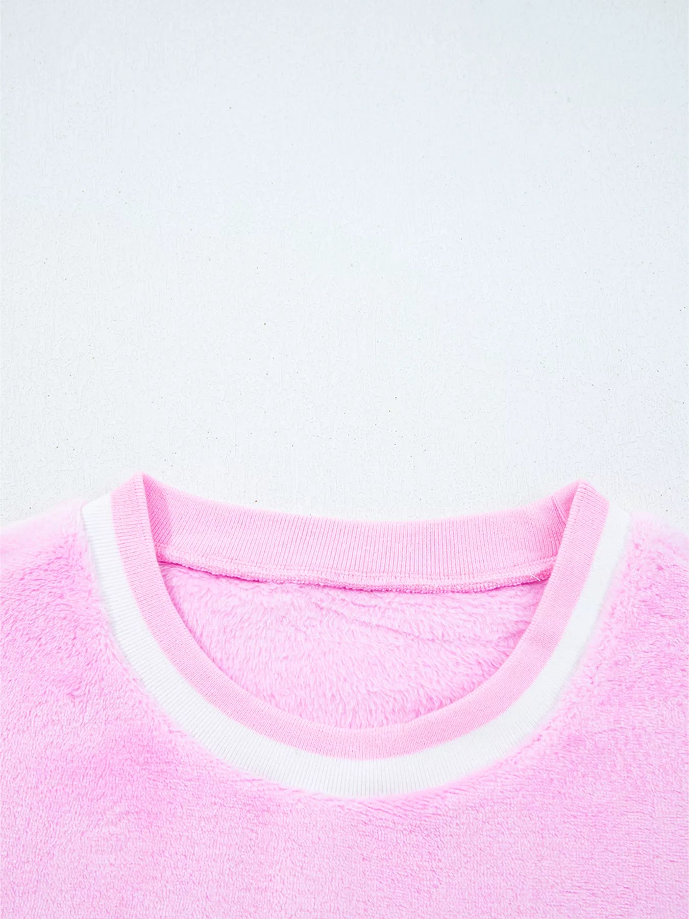 Sequin Chenille MERRY Graphic Plush Sweatshirt OutfitFlow