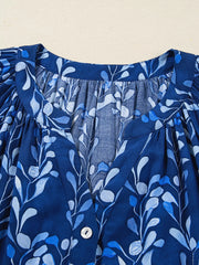 Botanical Print Button Up Shirt OutfitFlow