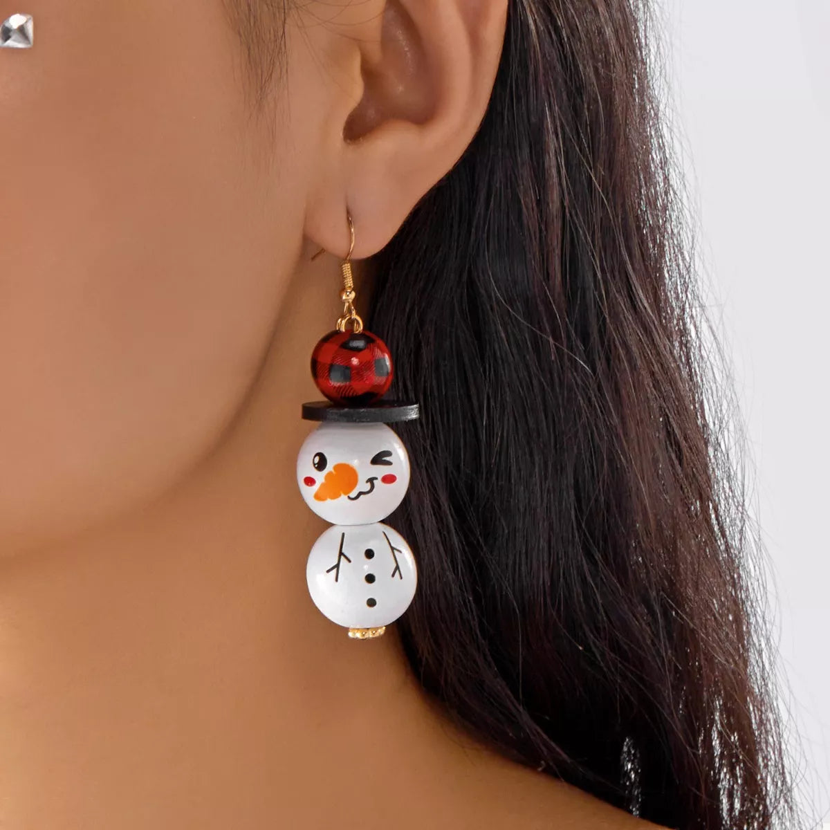 Christmas Snowman Dangle Earrings OutfitFlow