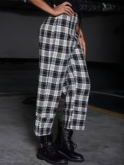 Outfit Flow - Full Size Plaid High Waist Pants