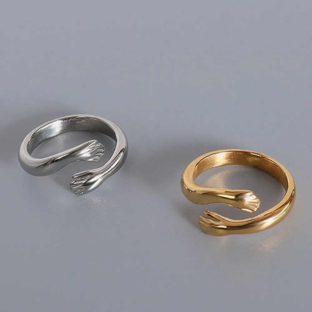 Titanium Steel Hug Bypass Ring OutfitFlow
