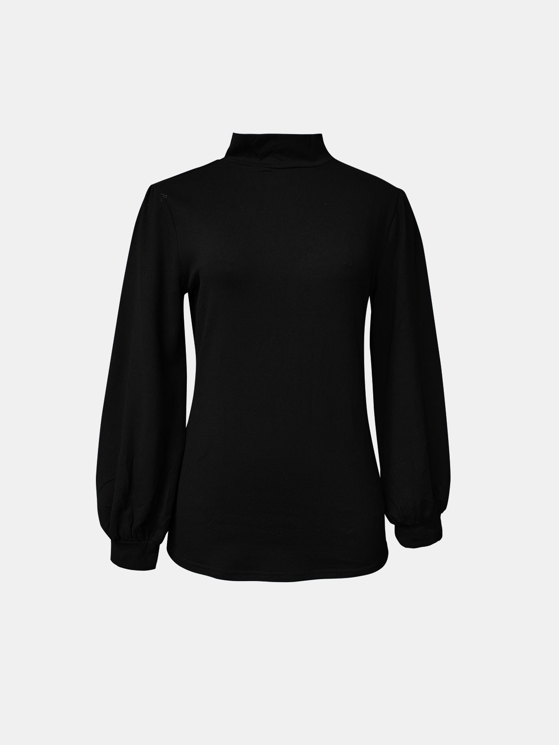 Outfit Flow - Full Size Mock Neck Long Sleeve T-Shirt