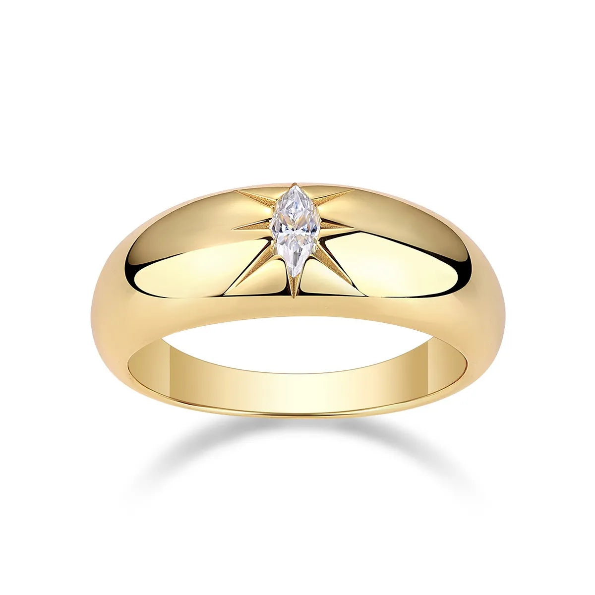 925 Sterling Silver Moissanite Ring OutfitFlow