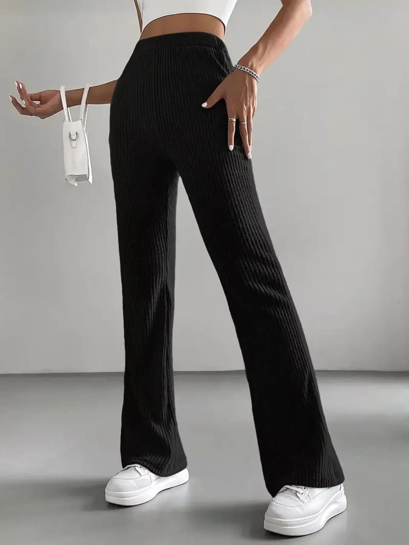 High Waist Flare Pants OutfitFlow