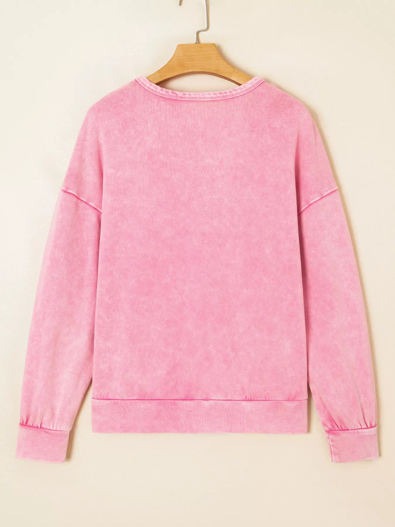 Mineral Wash Bow Patchwork Sweatshirt OutfitFlow