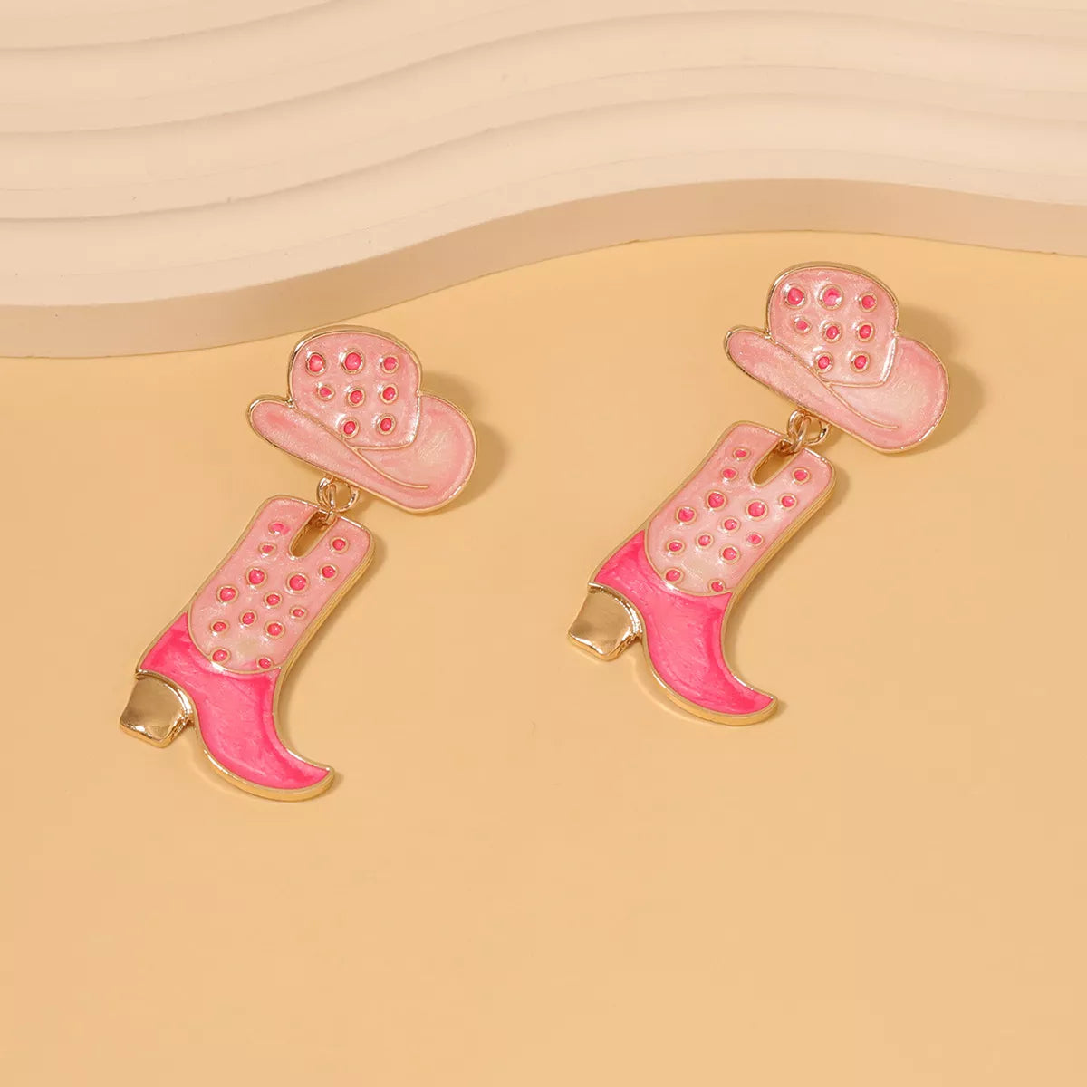 Cowgirl Boot and Hat Dangle Earrings OutfitFlow