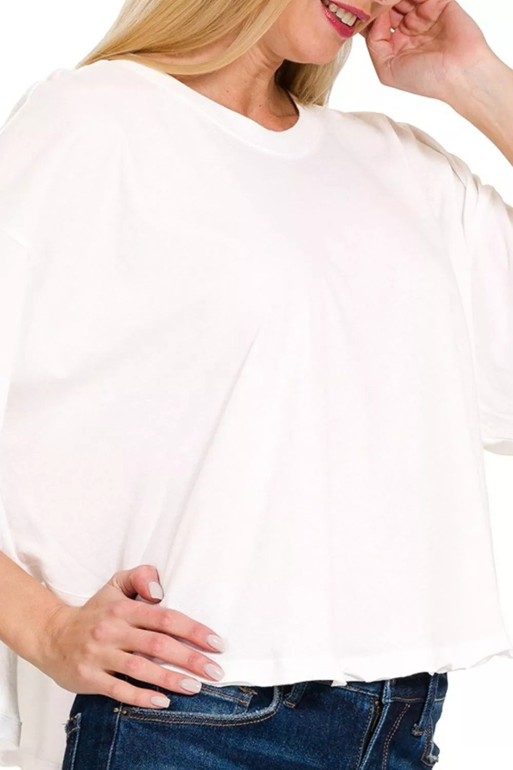 Zenana Cotton Round Neck Short Sleeve T-Shirt Trendsi