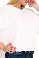 Zenana Cotton Round Neck Short Sleeve T-Shirt Trendsi