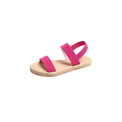 Open Toe Flats Sandals Hot Pink OutfitFlow