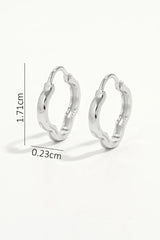 925 Sterling Silver Inlaid Zircon Earrings OutfitFlow