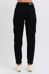 Judy Blue Full Size High Waist Cargo Cuffed Jogger Plus Size OutfitFlow