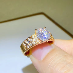 1.5 Carat 925 Sterling Silver Moissanite Ring OutfitFlow