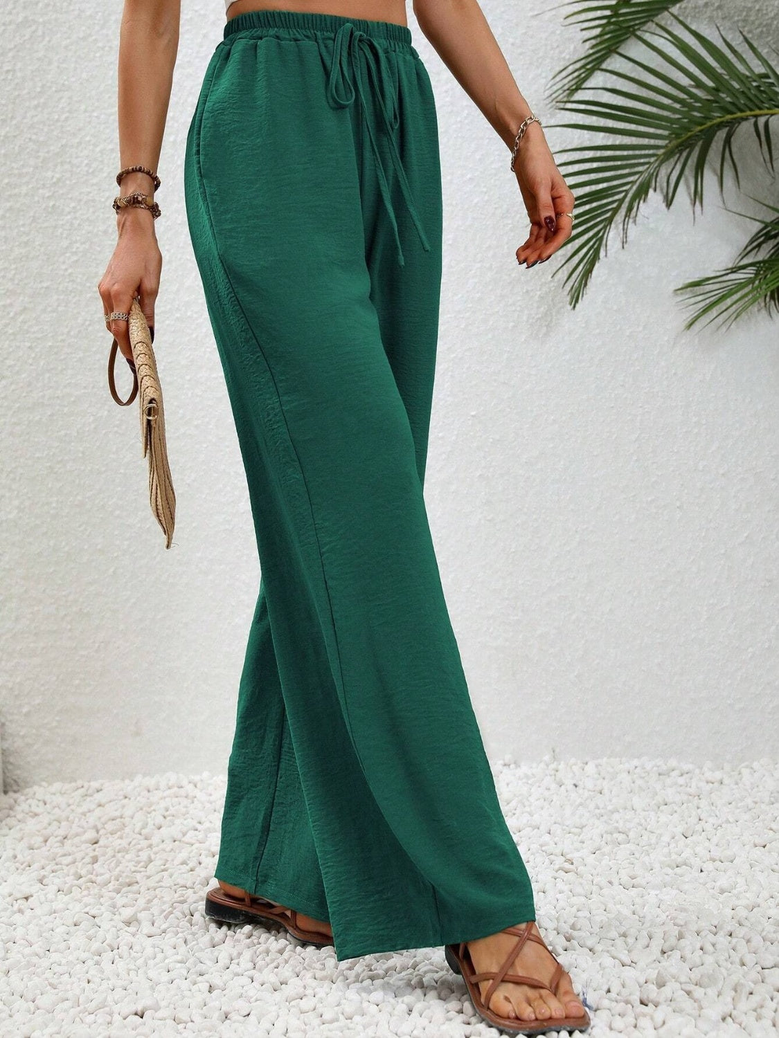 Outfit Flow - Wide Leg Drawstring Pants