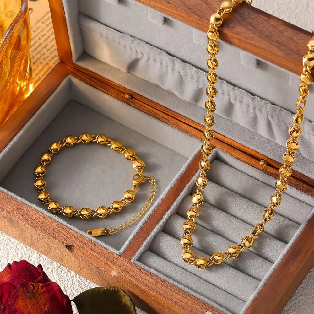18K Gold-Plated Copper Necklace OutfitFlow