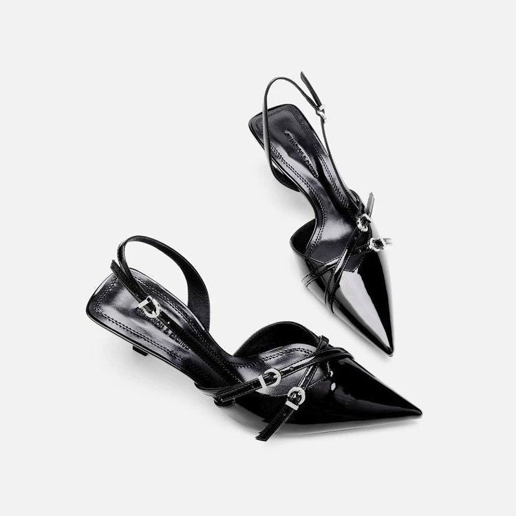 Point Toe Slingback Pumps OutfitFlow