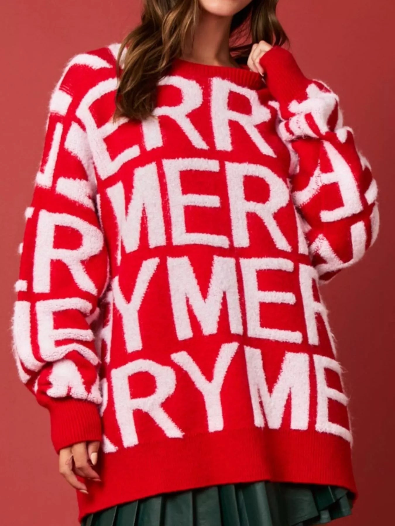 Christmas Merry Festive Holiday Sweater OutfitFlow