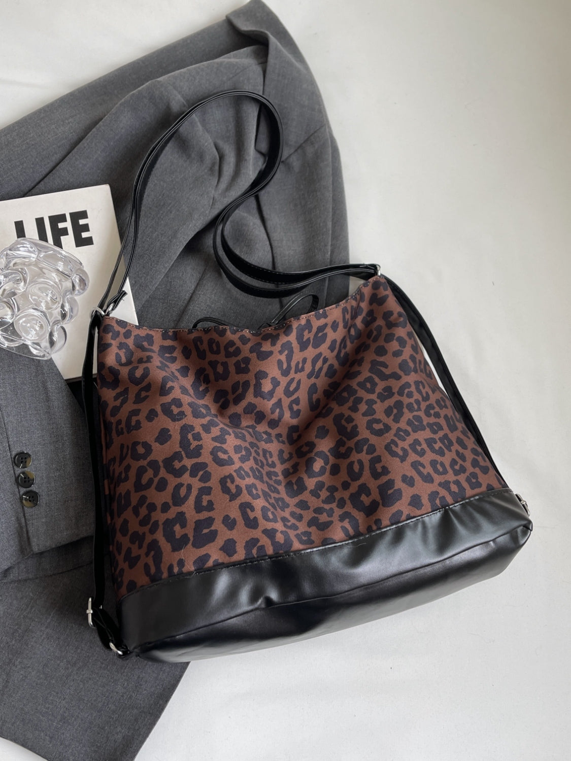 Outfit Flow - Leopard Dual Purpose Crossbody Bag