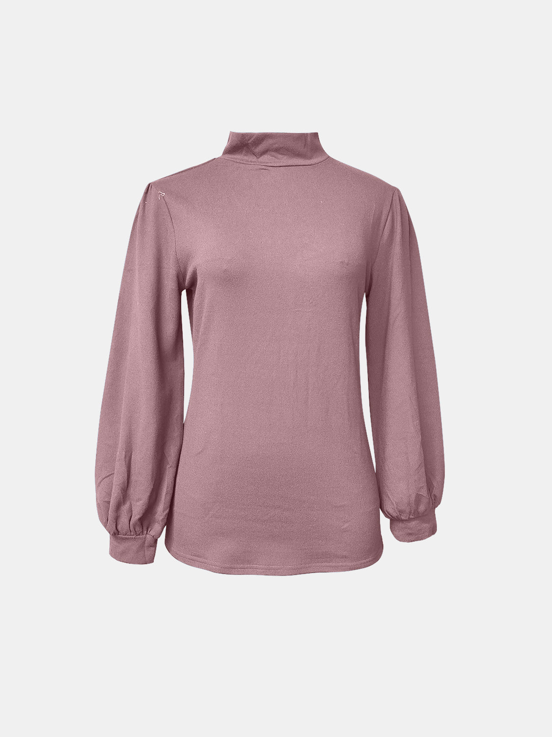 Outfit Flow - Full Size Mock Neck Long Sleeve T-Shirt