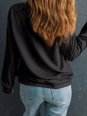 MERRY Christmas Letter Graphic Drop Shoulder Sweatshirt OutfitFlow